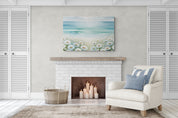 Coastal Daisy Horizon Canvas