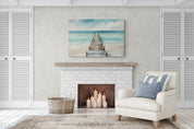 Weathered Dock Seascape Canvas