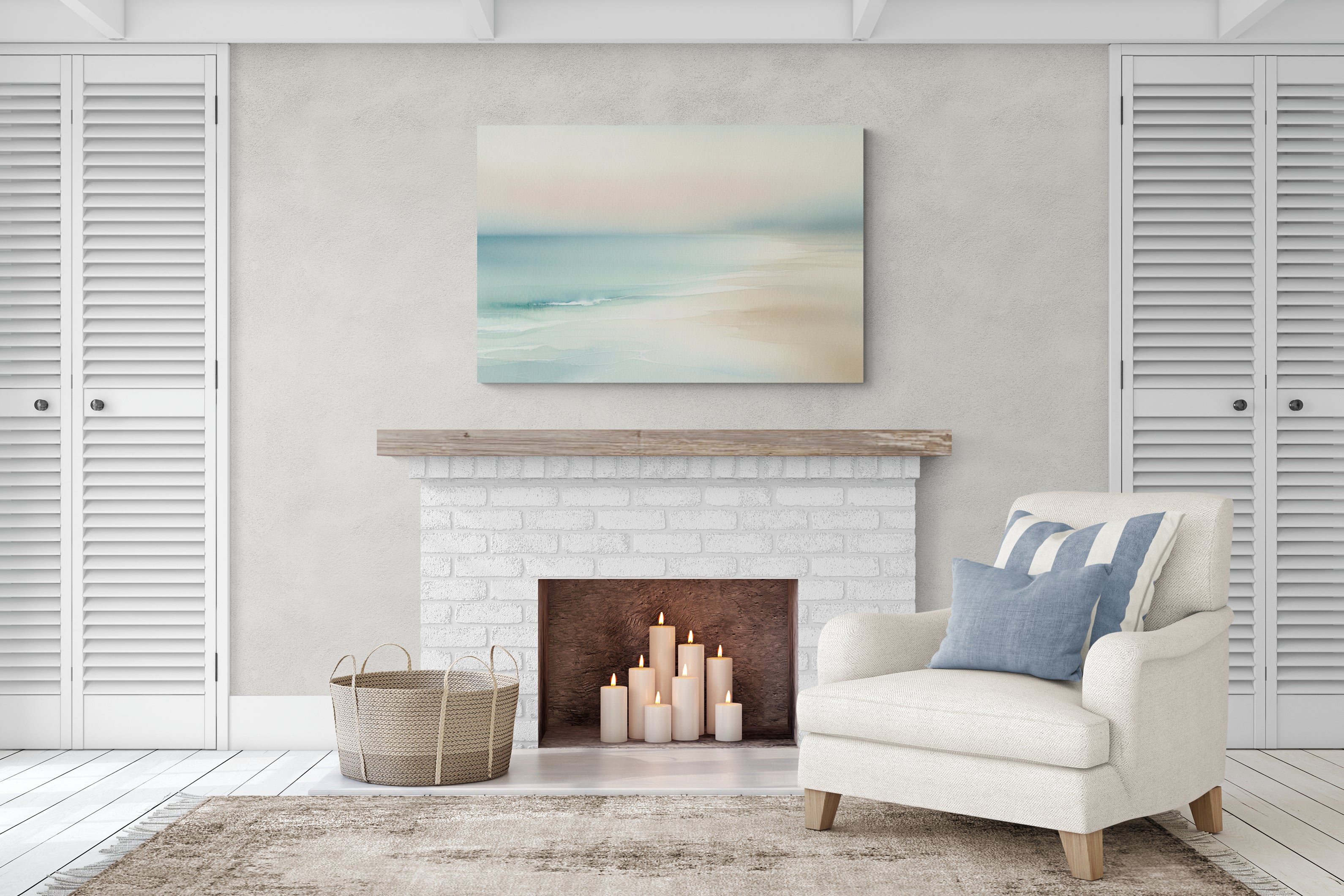 Tranquil Beach Canvas