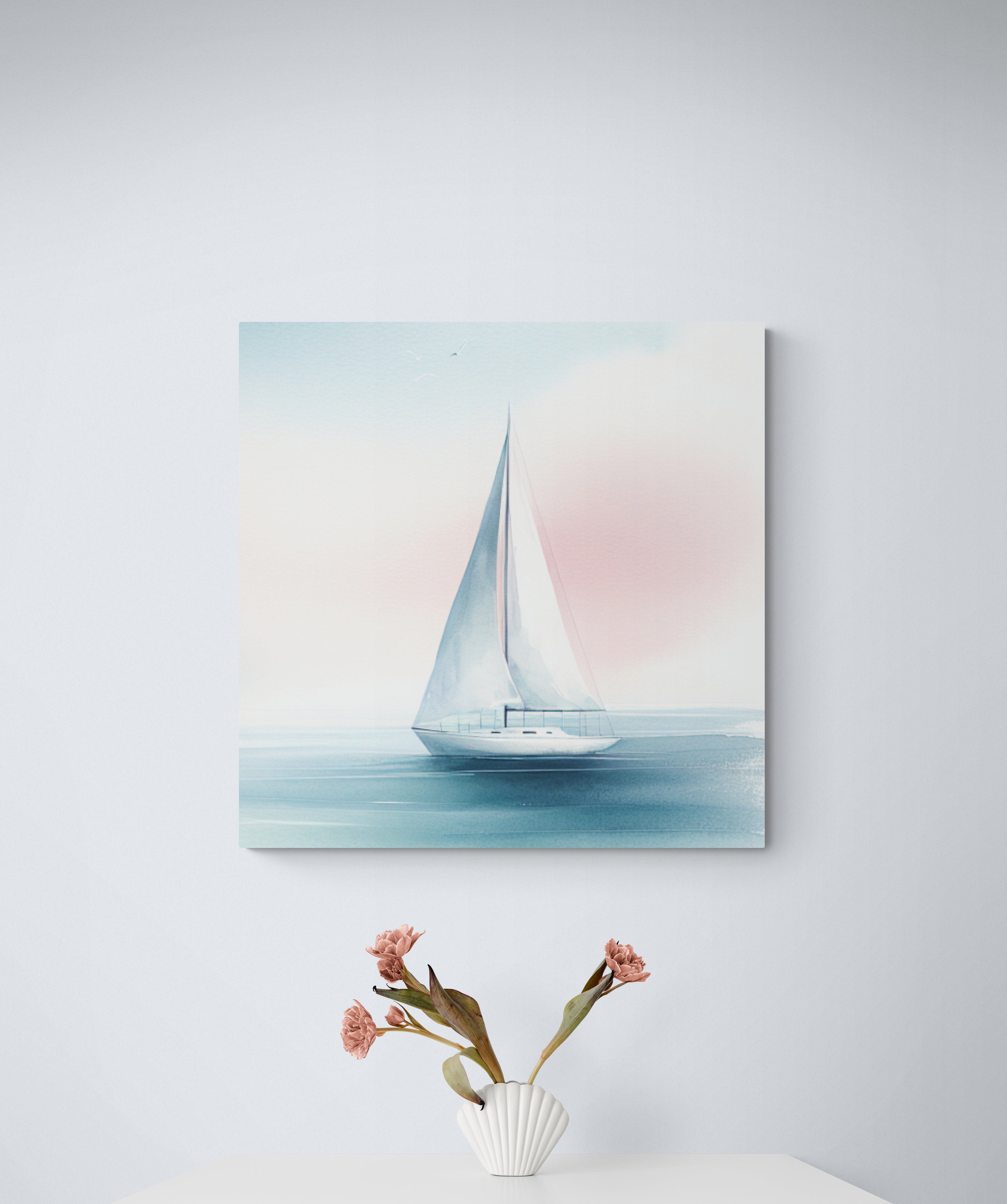 Sailboat in Quiet Waters Canvas