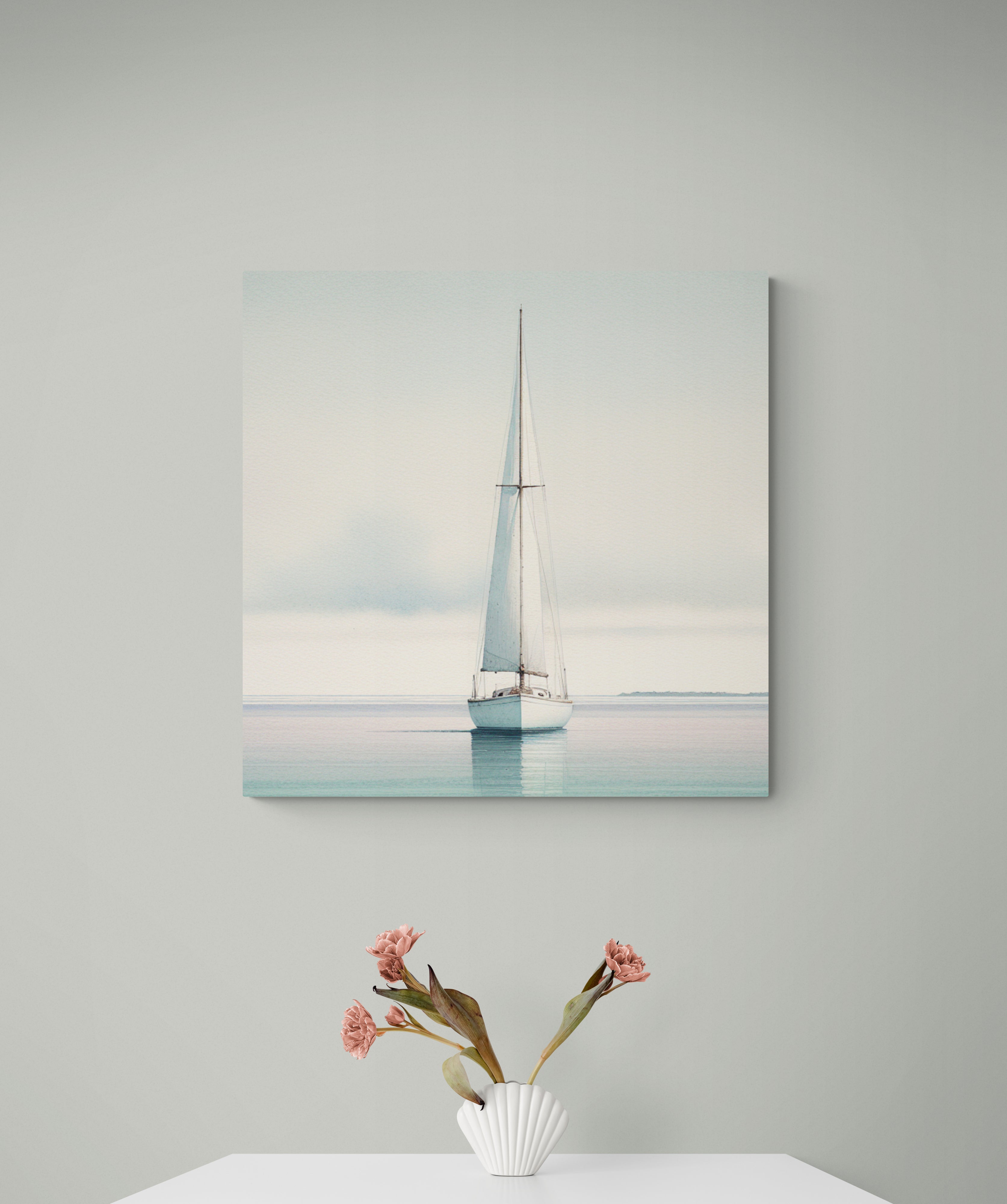 Sailboat Head-On Canvas