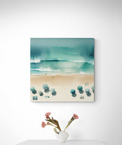 Aerial Shoreline View Canvas