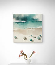 Aerial Shoreline Canvas