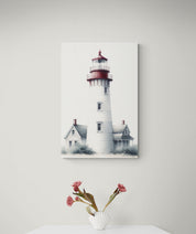Red-Topped Lighthouse Canvas