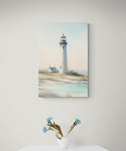 Coastal Morning Lighthouse Canvas