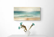 Tranquil Beach Horizon Canvas