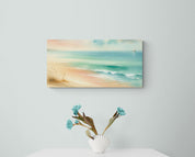Coastal Harmony Beach Horizon Canvas