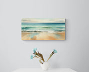 Tidewashed Beach & Horizon Canvas