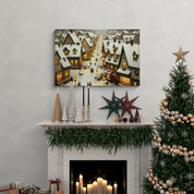 Small Town Christmas Canvas