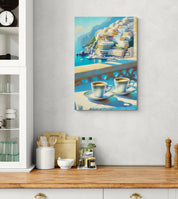 Italian Seaside Café Canvas