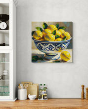 Bowl of Mediterranean Lemons Canvas
