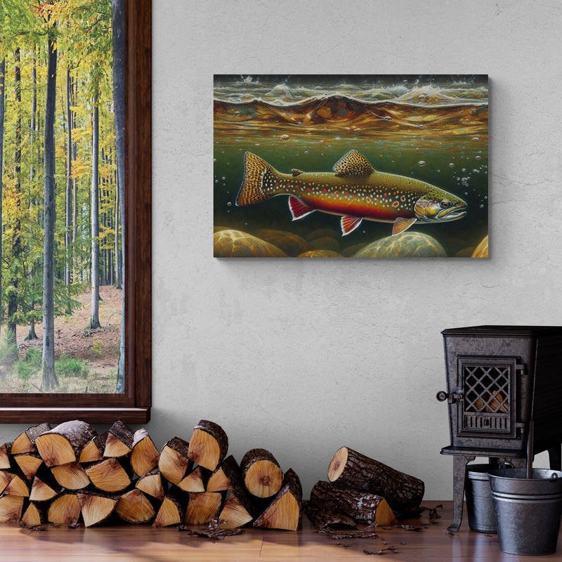 Brook Trout Stream Canvas