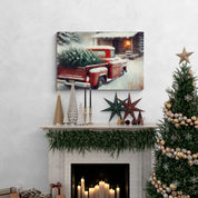 Rustic Christmas Homecoming Canvas
