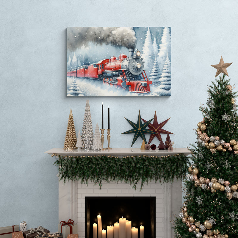 Holiday Train Journey Canvas