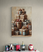 Rustic Christmas Gifts Canvas