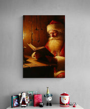Santa by Candlelight Canvas
