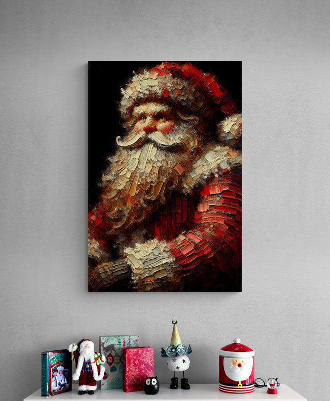 Classic Santa Portrait Canvas