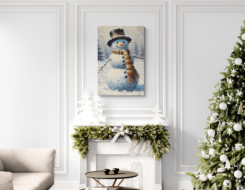 Rustic Snowman Canvas