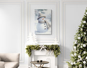 Scarfed Snowman Canvas