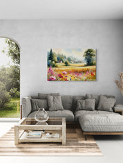 Summer Meadow Sky Canvas