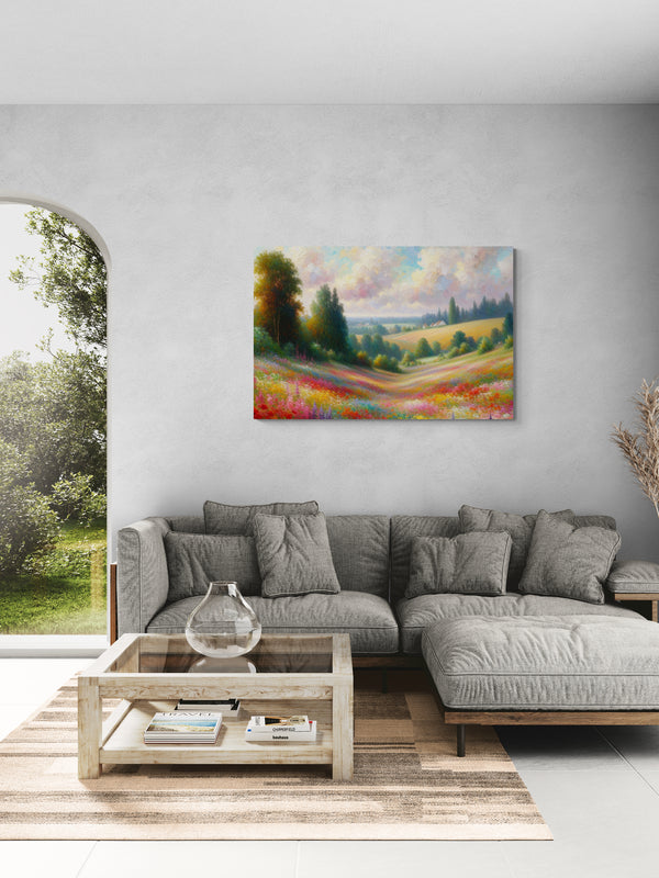 Summer Wildflower Meadow Canvas