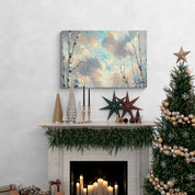 Snowy Birch Branches Canvas