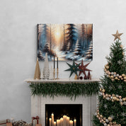Winter Sunrise Forest Canvas