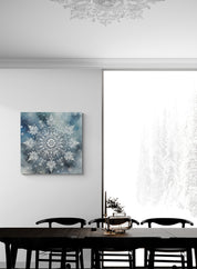 Watercolor Snowflake Canvas
