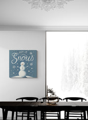 Let It Snow Snowman Canvas
