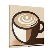 Contemporary Minimalist Brew Impressions Coffee Wall Art Canvas