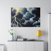 Storm's Ethereal Dance Landscape Painting Canvas