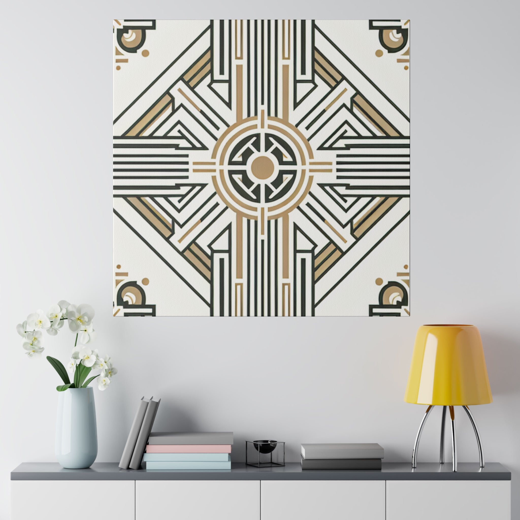 Deco Dream Revival Pattern Art Deco Wall Art Canvas