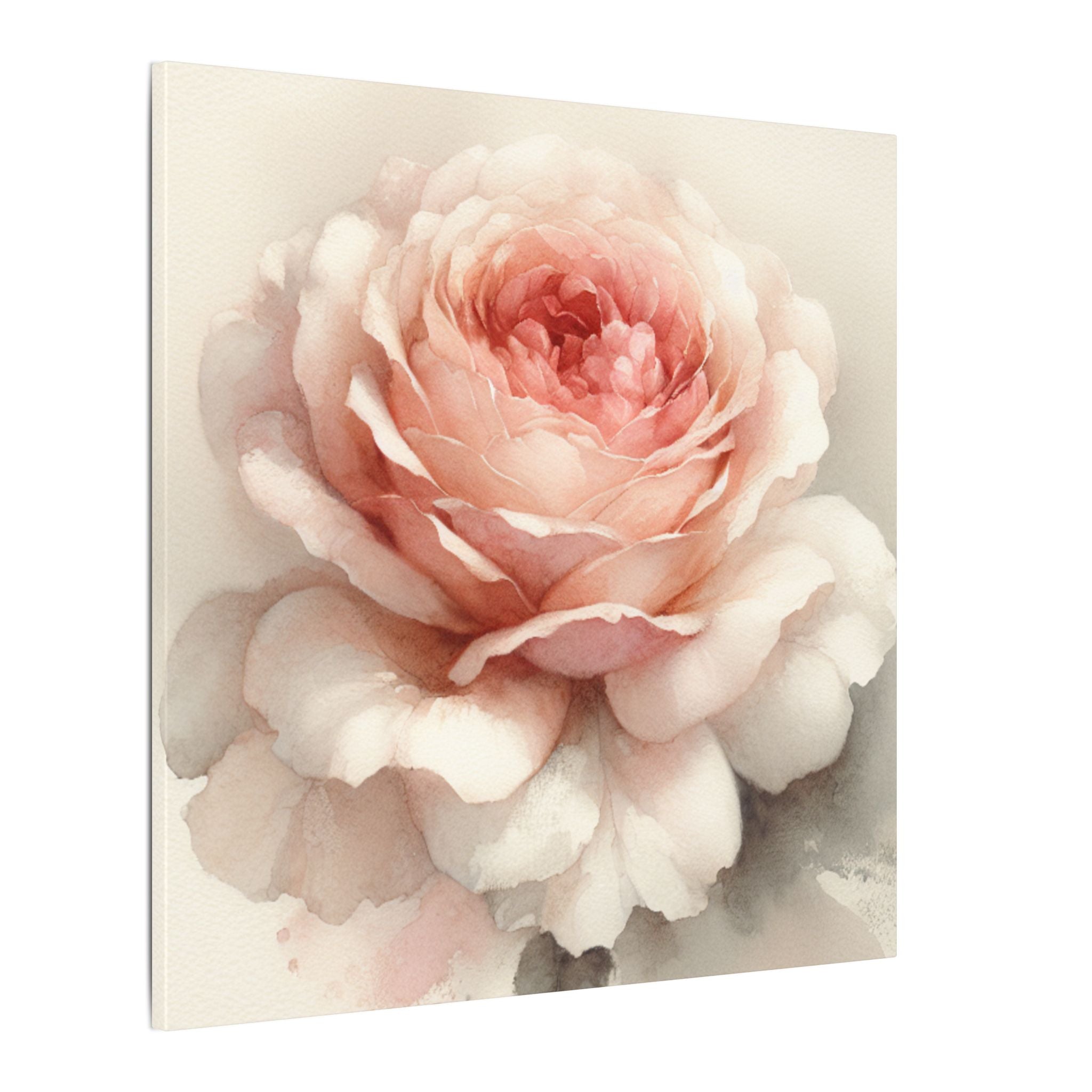 Soft Bloom Rose Canvas
