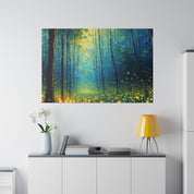 Luminary Firefly Woodlands Forest Painting Canvas