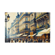 Parisian Street Symphony French Street Painting Canvas