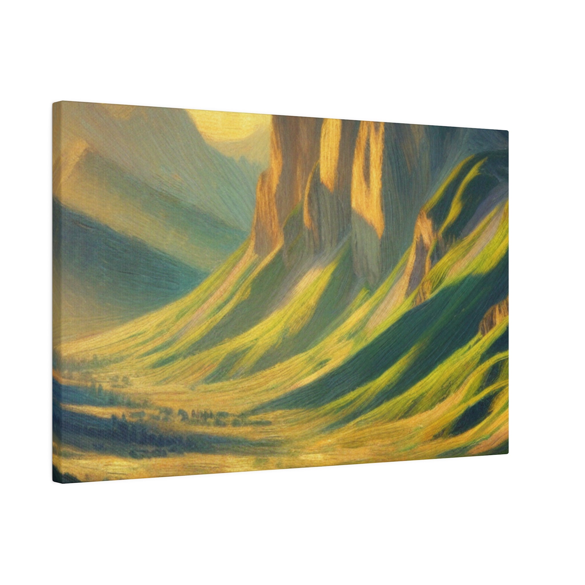 Spectral Peak Odyssey Mountain Landscape Painting Canvas