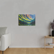 Majestic Dawn Mountain Landscape Painting Canvas