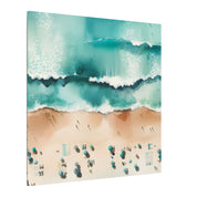 Aerial Beach Day Canvas