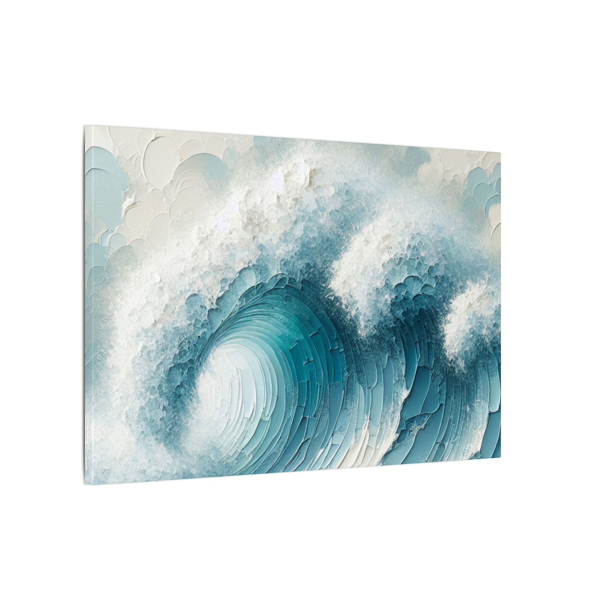 Crashing Blue Canvas