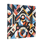 Confluence of Vibrant Symmetry Geometric Painting Canvas