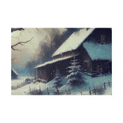 Winterscape Reverie Snowy Winter Painting Canvas