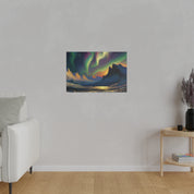 Auroral Frost Lullaby Northern Lights Painting Canvas