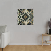 Deco Elegance Swirls Pattern Art Deco Wall Art Canvas