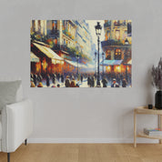 Riviera Reverie Blend French Street Painting Canvas