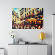 Resplendent Morningscape Mosaic European Cafe Artwork Canvas