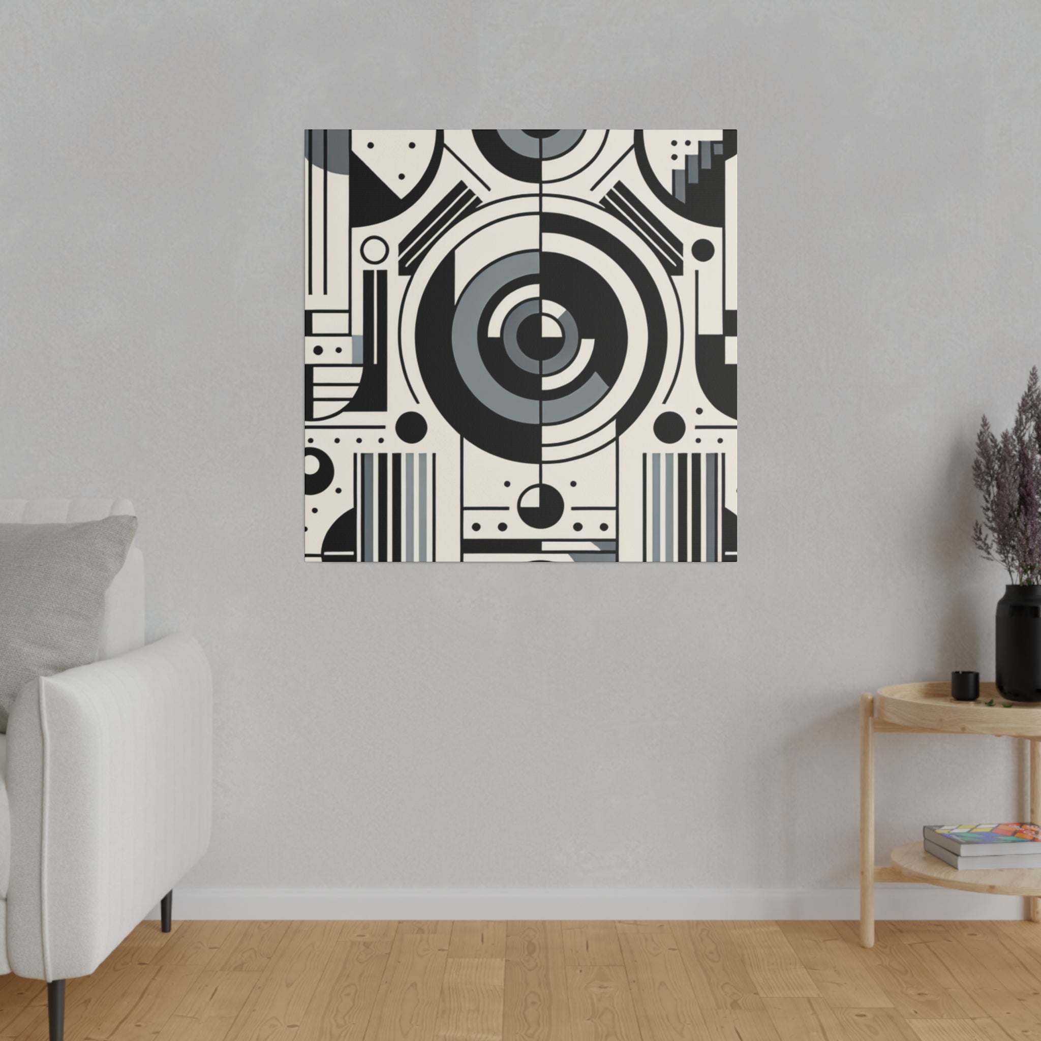 Vivid Spectrum Vertex Symphony Geometric Painting Canvas