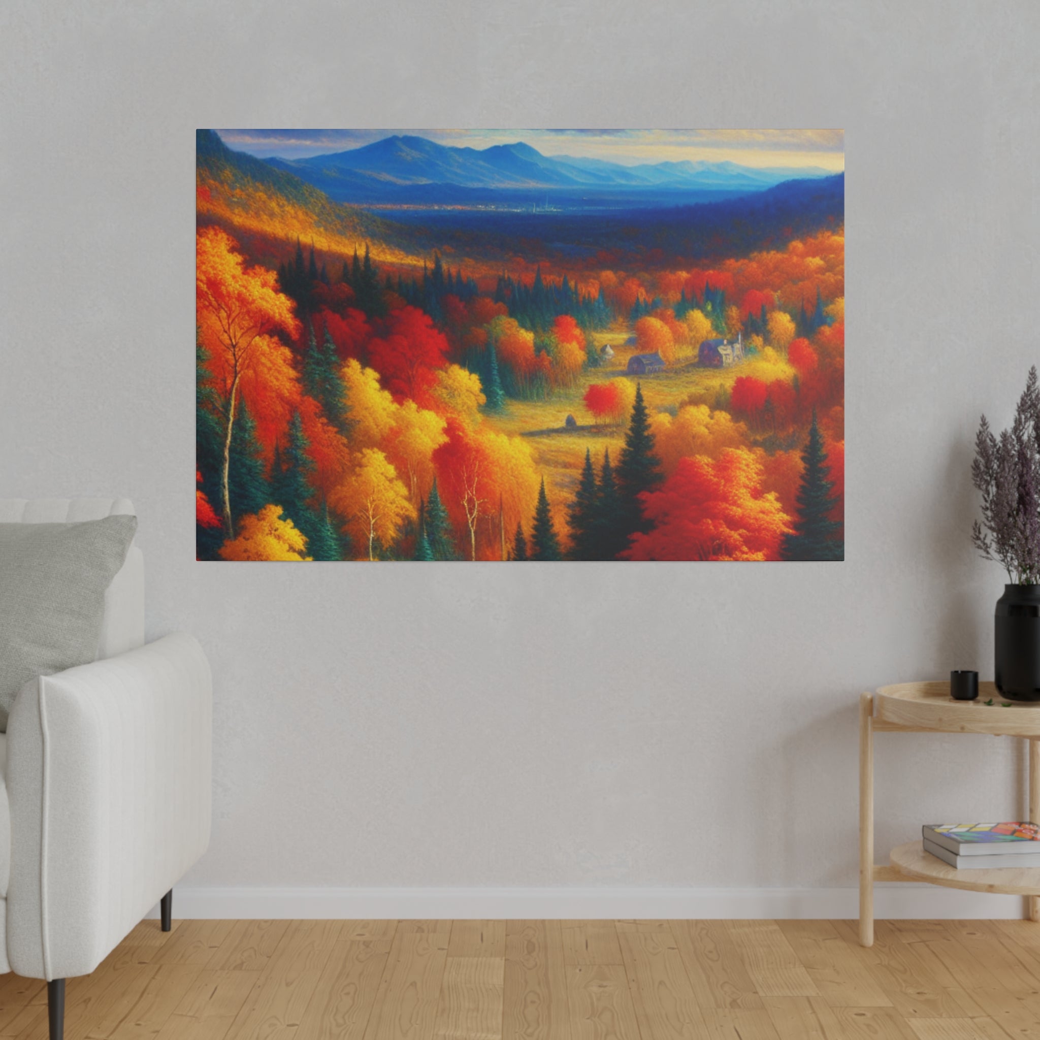 Autumn Symphony Unfolded Fall Painting Canvas