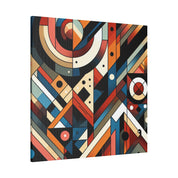 Vibrant Maximalist Symphony Geometric Painting Canvas