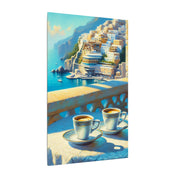 Italian Seaside Café Canvas