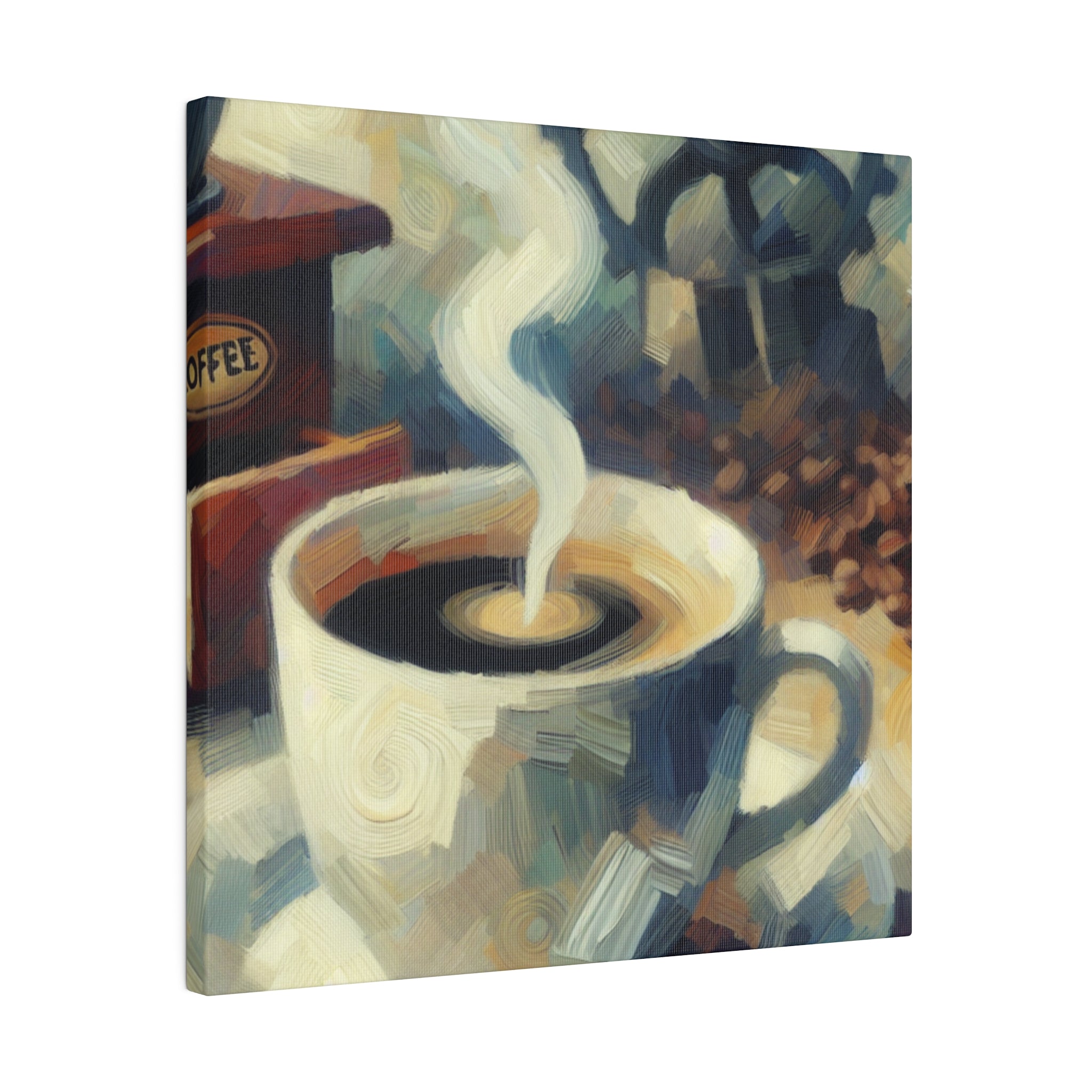 Rustic Craft Coffee Artwork Coffee Painting Canvas